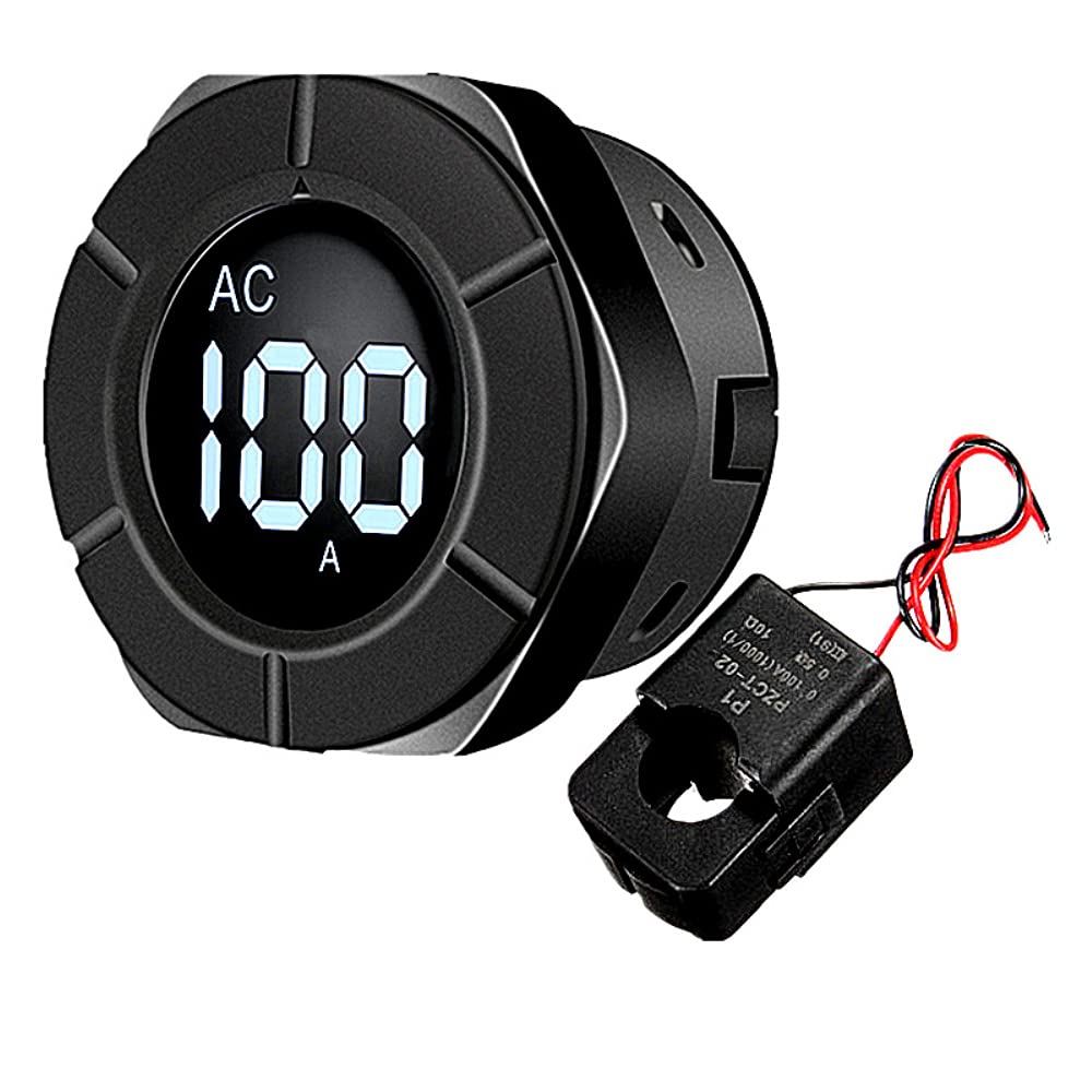 DollaTek Circular LCD AC Digital Ammeter AC 0～100A AC Current Tester with Open CT