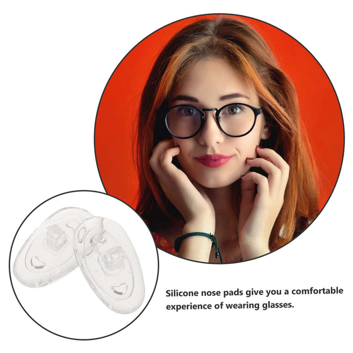 FOMIYES 400 Pares gafas almohadillas para la nariz reemplazo de almohadillas nasales para gafas vasos para beber lente almohadillas gafas almohadillas para gafas puños de nariz de gafas