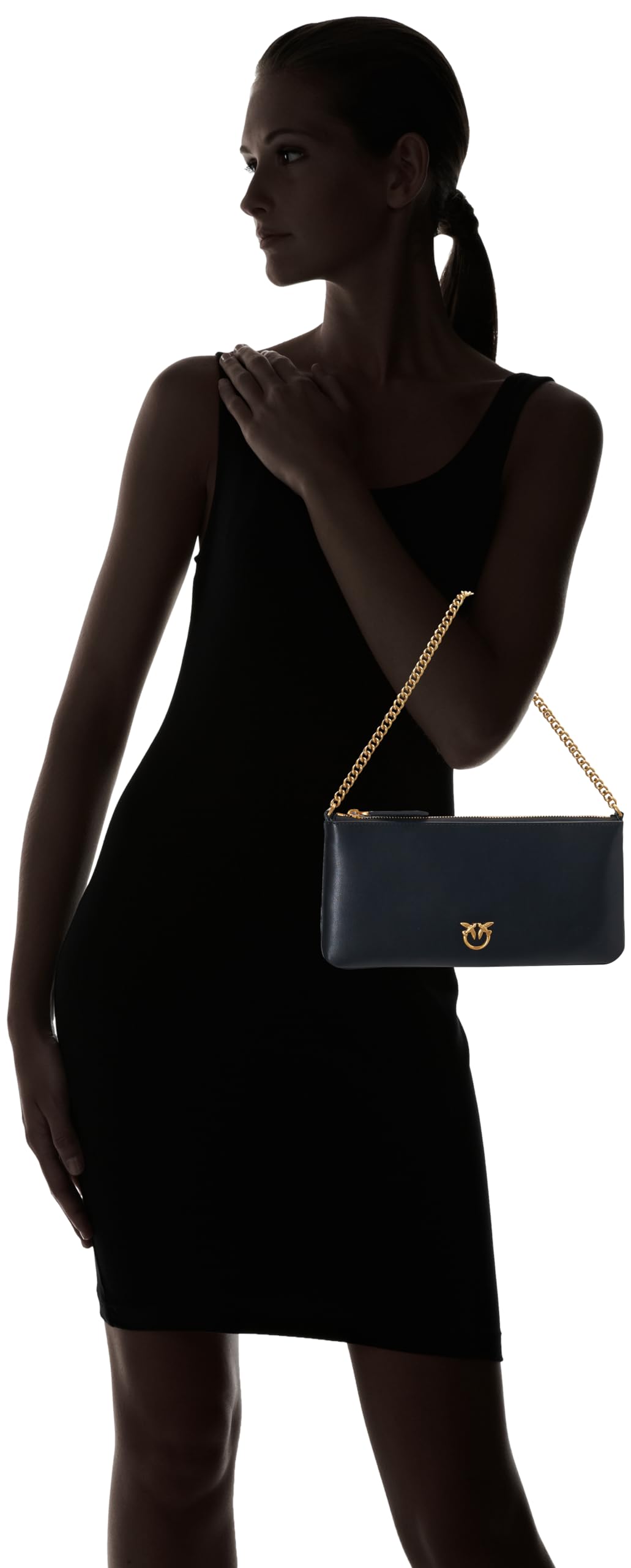 Pinko - Horizontal Flat Vitello Seta, Borsa Donna