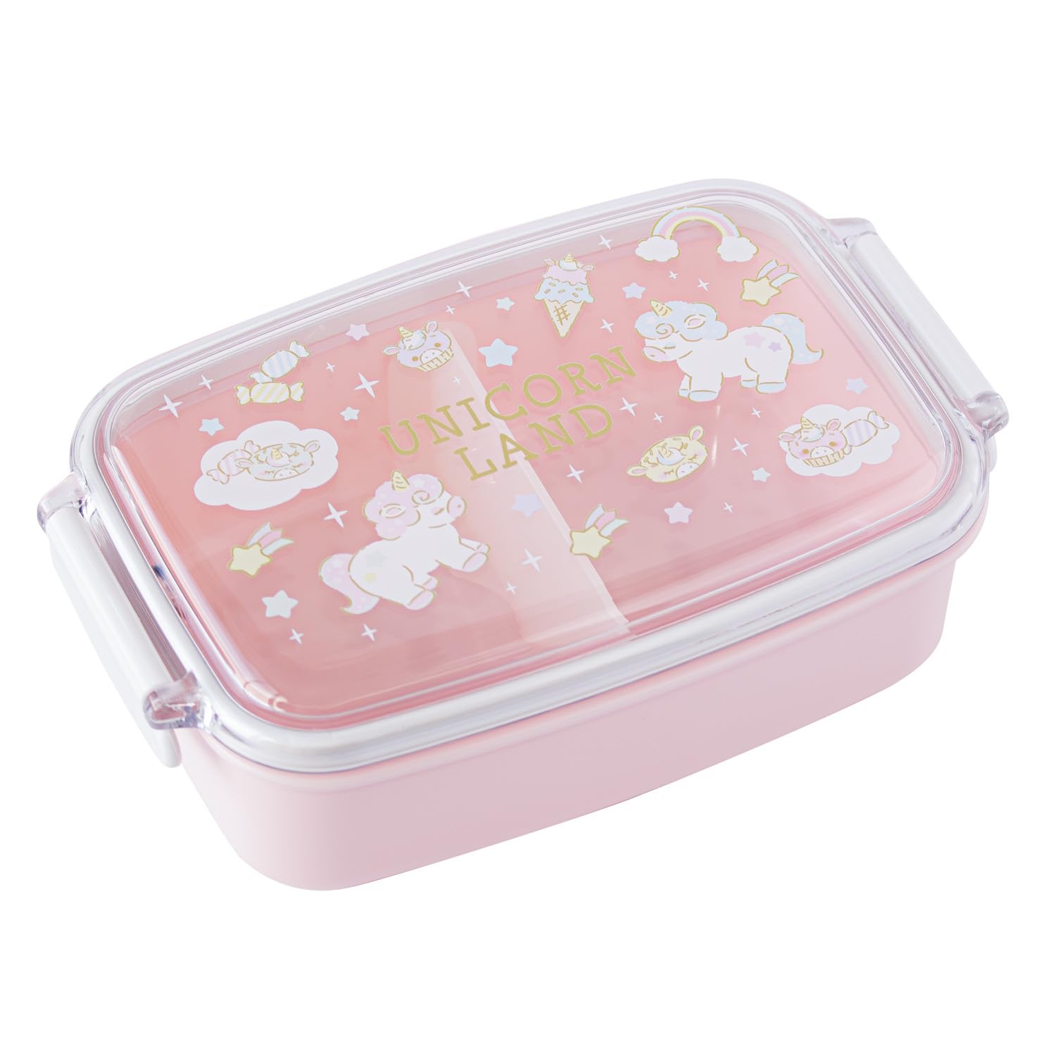 Amazon｜OSK 弁当箱 抗菌 500ml 仕切付き ランチボックス ユニコーン