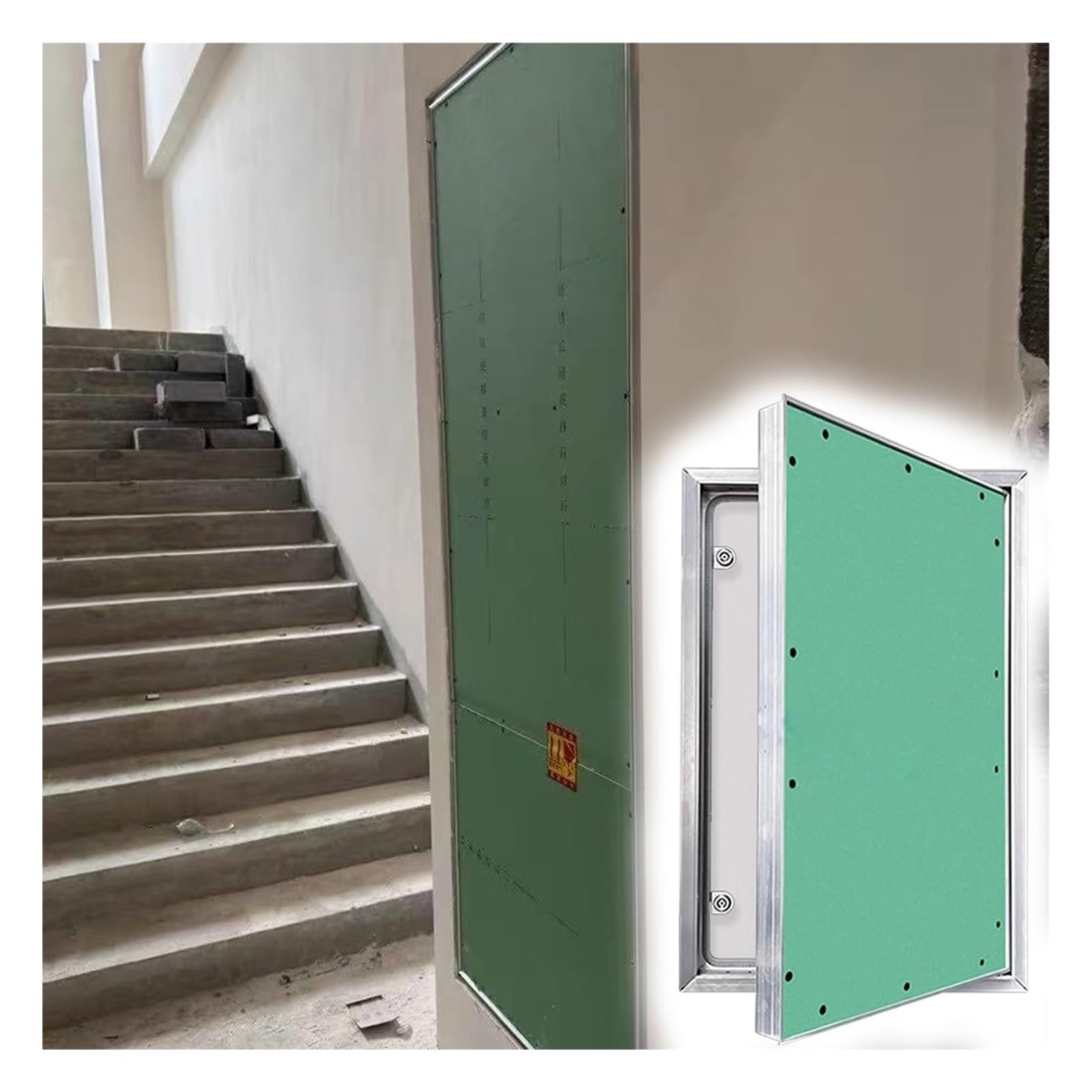 HOFUNTRE Plumbing Access Panel, Hidden Seamless Design, Magnetic Push Latch Door, Sealed Structure for Wall, Ceiling, Office(600x600mm/24x24in)