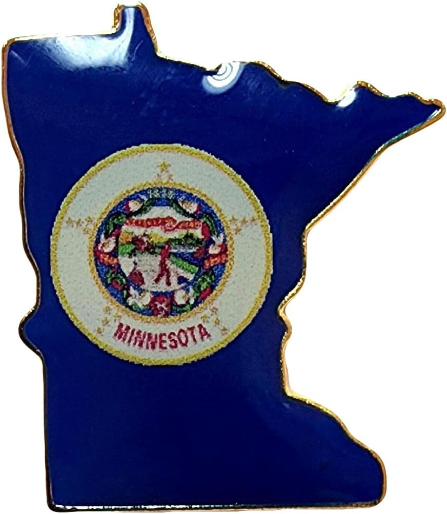 Pack of 3 State of Minnesota Bike Motorcycle Hat Cap Lapel Pin HP4637A