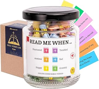 Bible Verse Jar, Bible Accessories, Prayer Jar, Graduation for Her, Christian Gifts For Women, Religious Gifts for Women, Bible Jar for Emotions And Feelings, Christmas Gift 2025