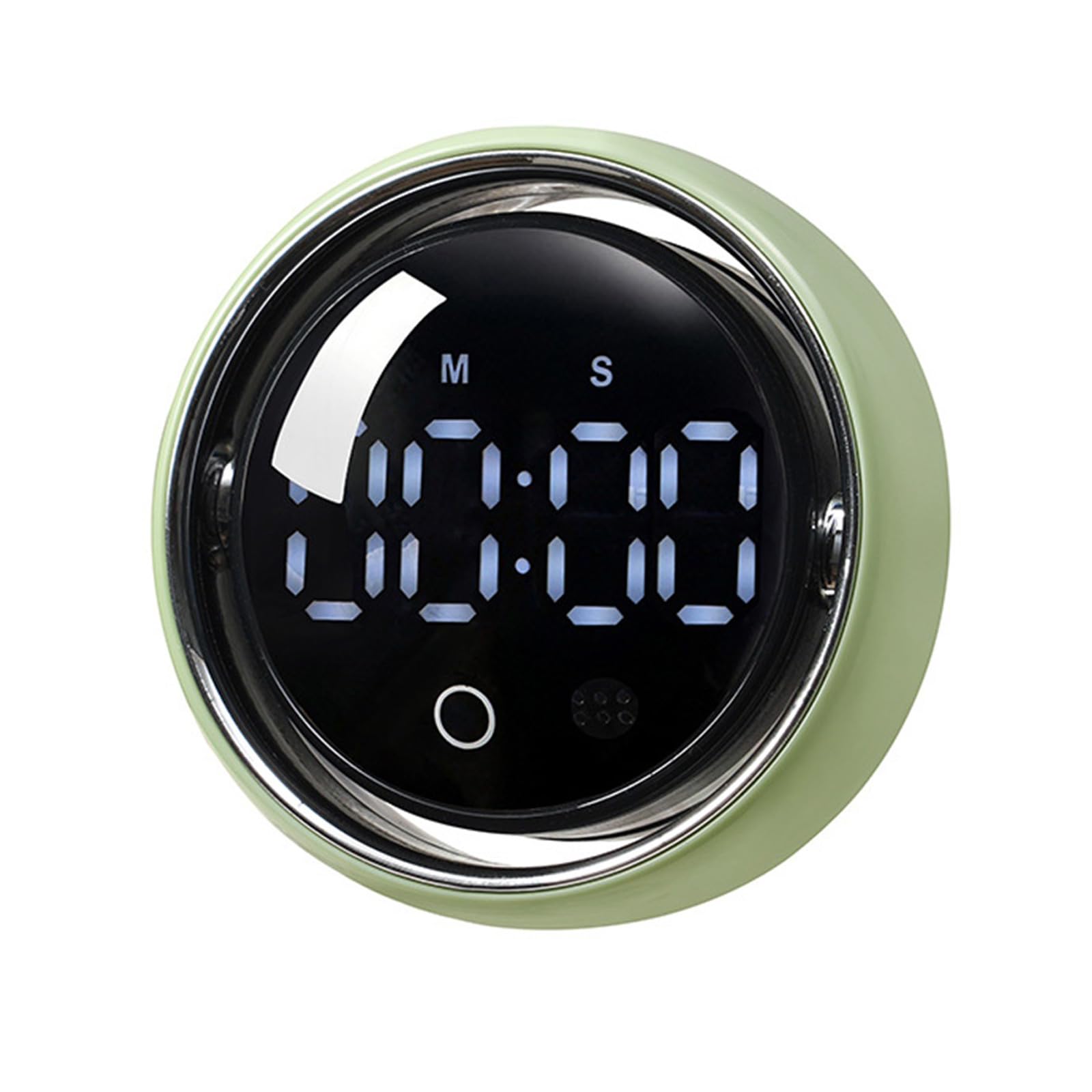 Whoasyst Multifunctional Voice Controlled Timer with Strong Magnets Backing LED Screen Rotary Countdowns & Count Up Timer Tool Rotary Digital
