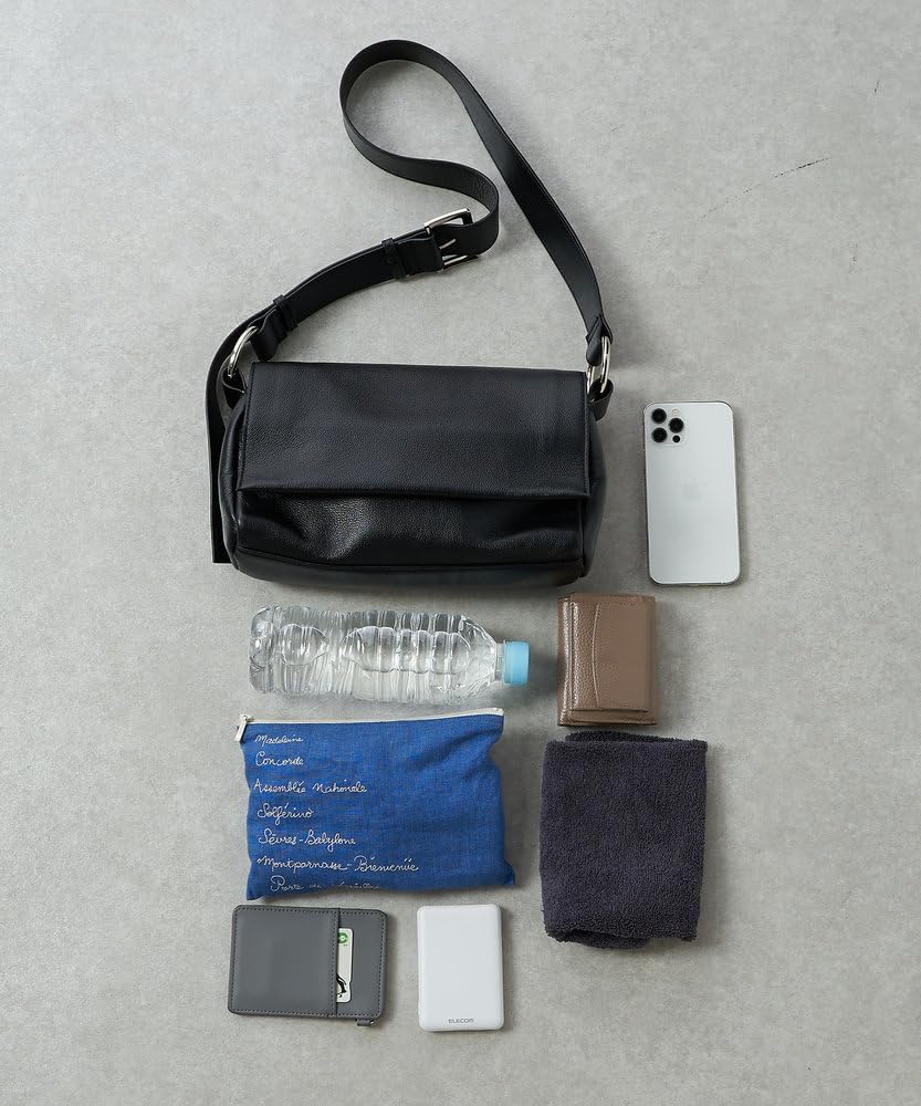 【新品】BEARDSLEY レザーボディバッグ BEARDSLEY レザーボディバッグ ブラック オファー 新品．未開封