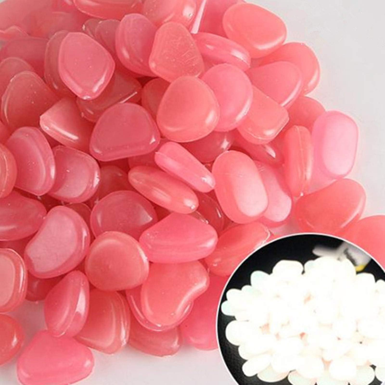 Decorative Stones Glow in The Dark Rocks, 150PCS Luminous Stones Rocks Decorations for Walkways, Gardens, Driveways or Houseplants - Glow Rocks for Outdoor, Patio, Garden