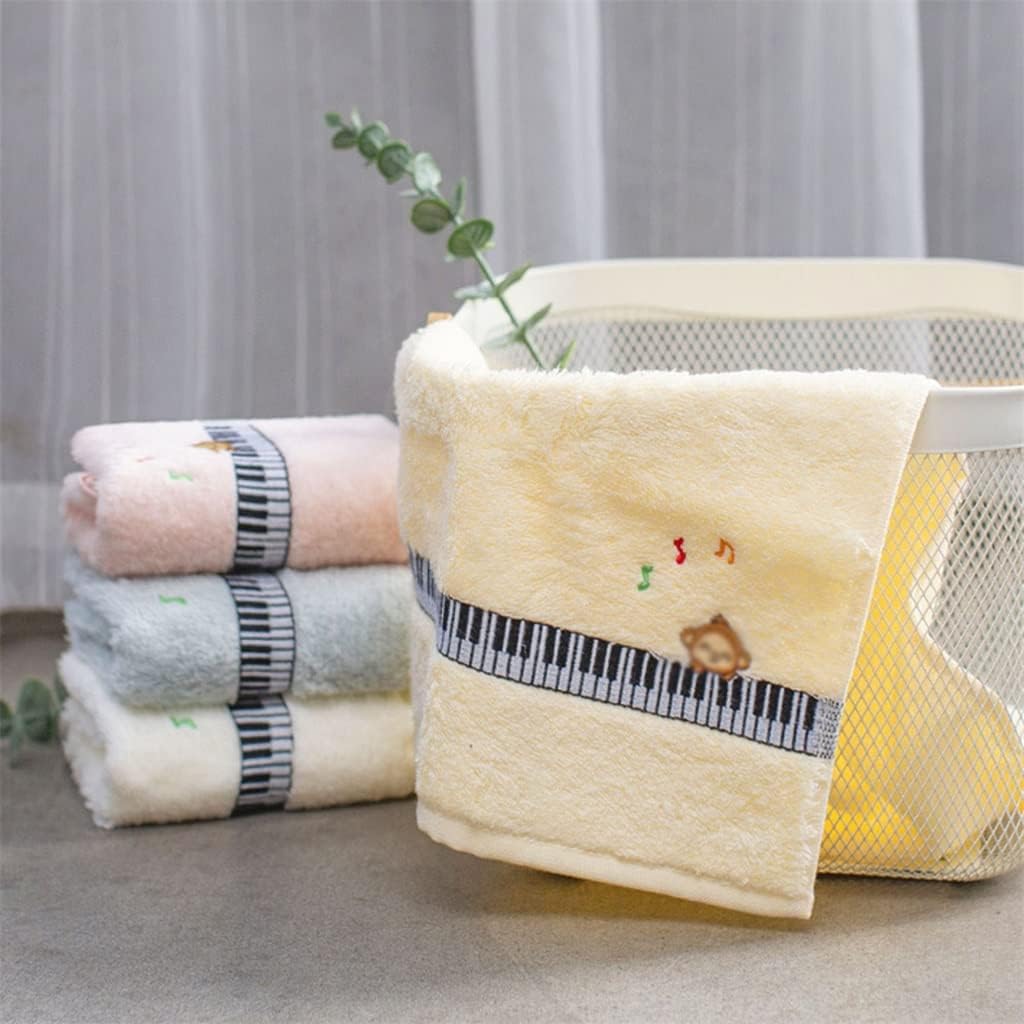 Towel wash face Household Cotton Water Wipe Hair Hand Bath Couples Adults not Easy to Lose Hair(B 4PS)