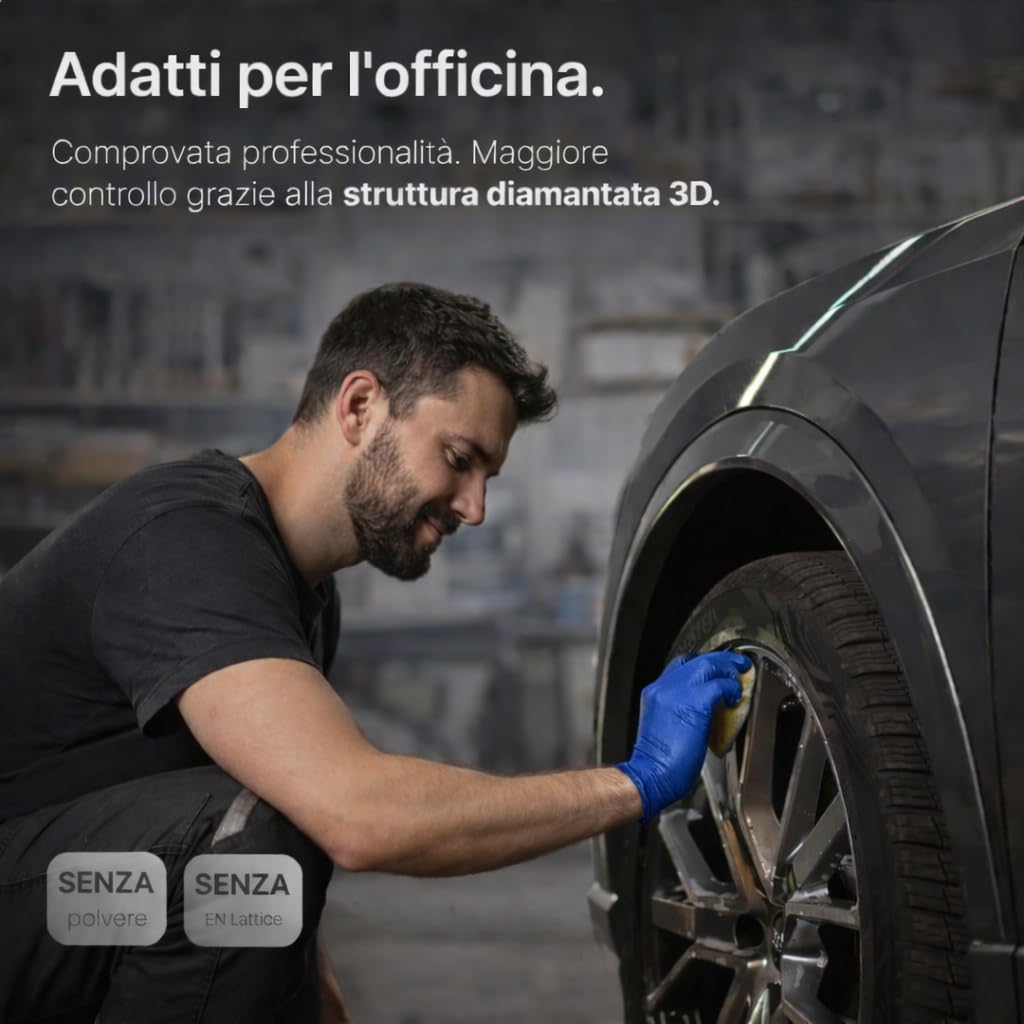SOLEPLASTIC 1000 Guanti Nitrile Blu (TAGLIA L) - 10 Confezioni da 100 - Senza Lattice e Senza Polvere, Guanti Monouso Idonei per Alimenti, Uso Medico, Cucina, Tattoo e Non Solo