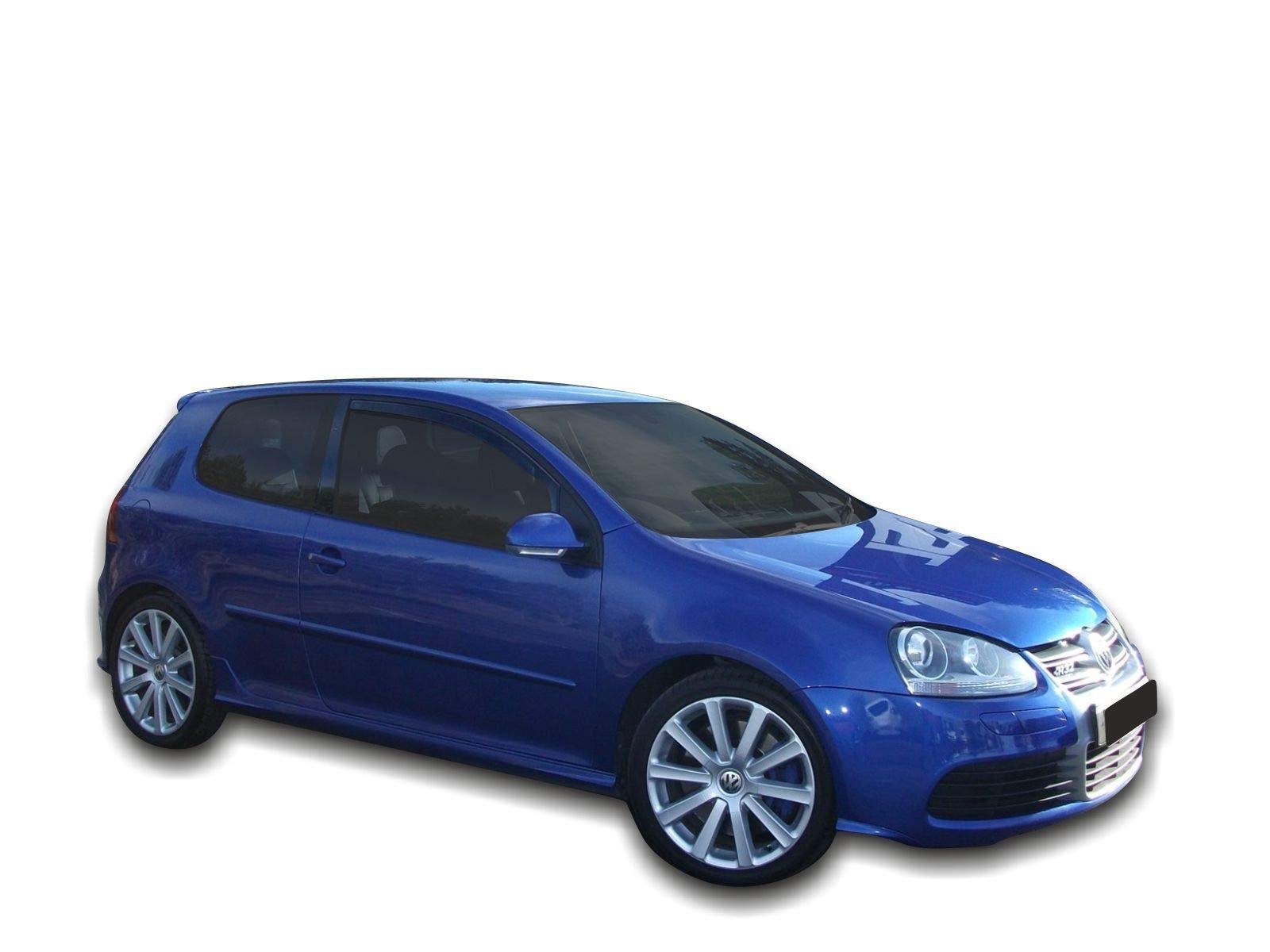J&J AUTOMOTIVE Deflettori d'Aria per Volkswagen Golf 5 3-Porte 2003-2009, Set da 2 Pezzi, Nero Fumé Oscurato Heko
