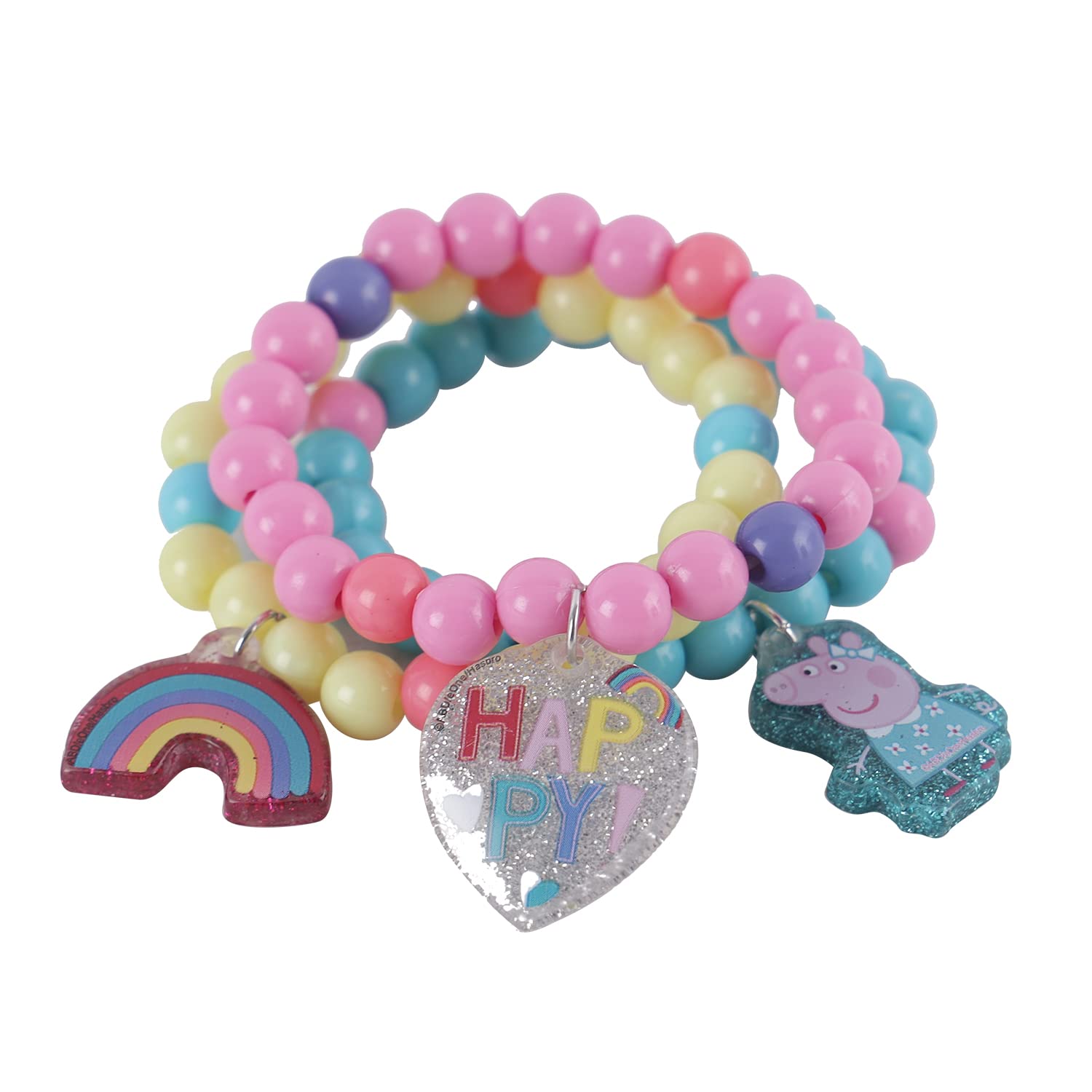 Lil Diva Lil Diva Peppa Pig Pack Of 3 Multicoloured Beaded Bracelets For Girls 3 Years And Above (B0B9Y88D2S) Amazon Price History, Amazon Price Tracker