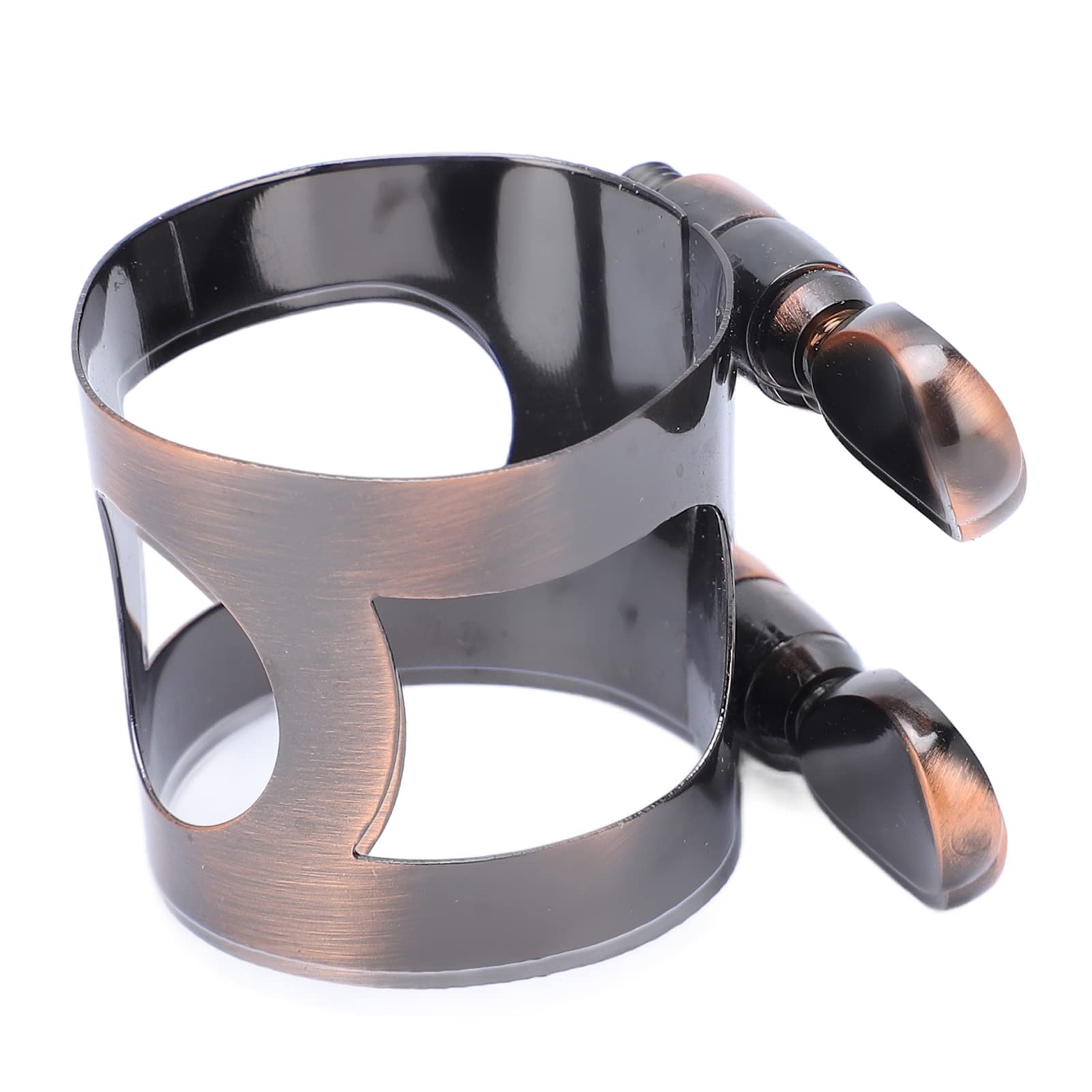 Ligature de Clarinette Métal Clip Fixation Anche Rouge Antique