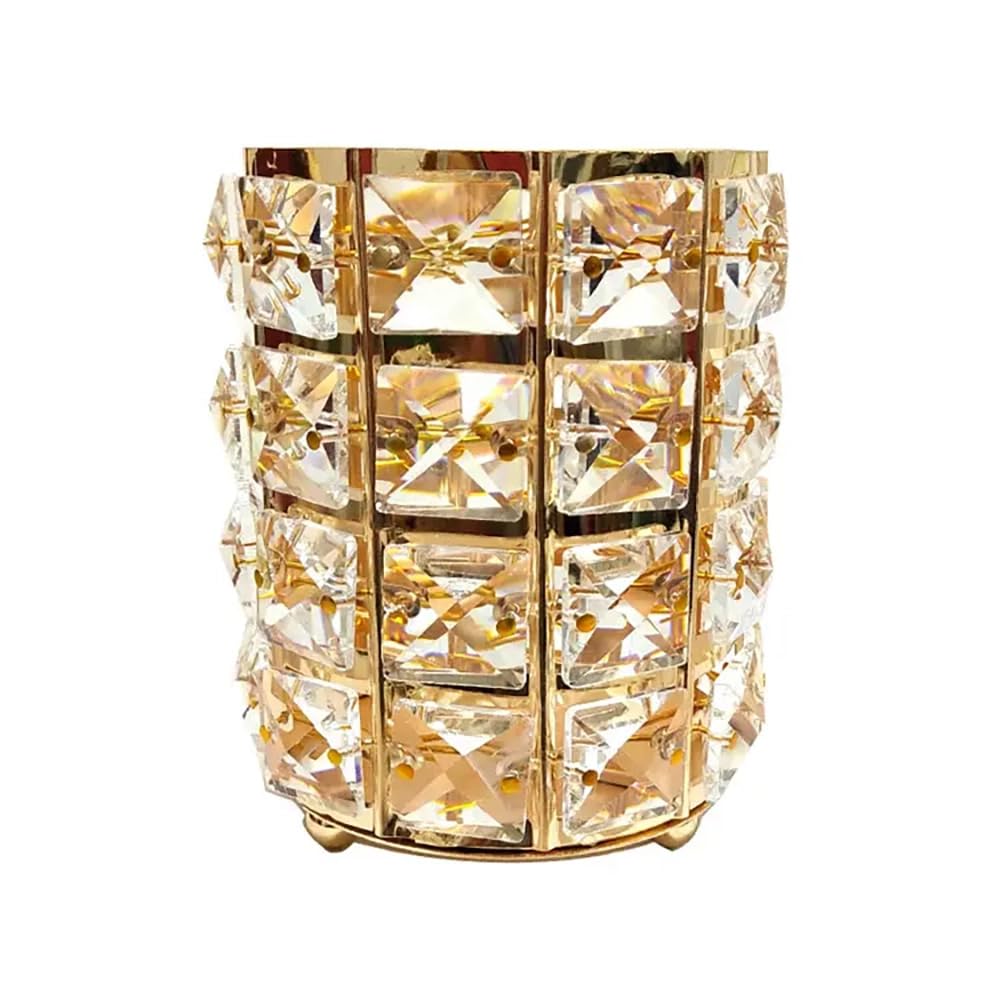 Crystal Make Up Organizer, Desk Organizer For Makeup Brush, Beauty Tools & Accessories For Women, Bathroom Organizer Stand, Crystal Makeup Organizer