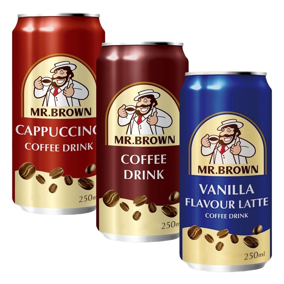 Mr. Brown Coffee Drink MIX BOX, inkl. Pfand, 24er Pack (24x250ml)