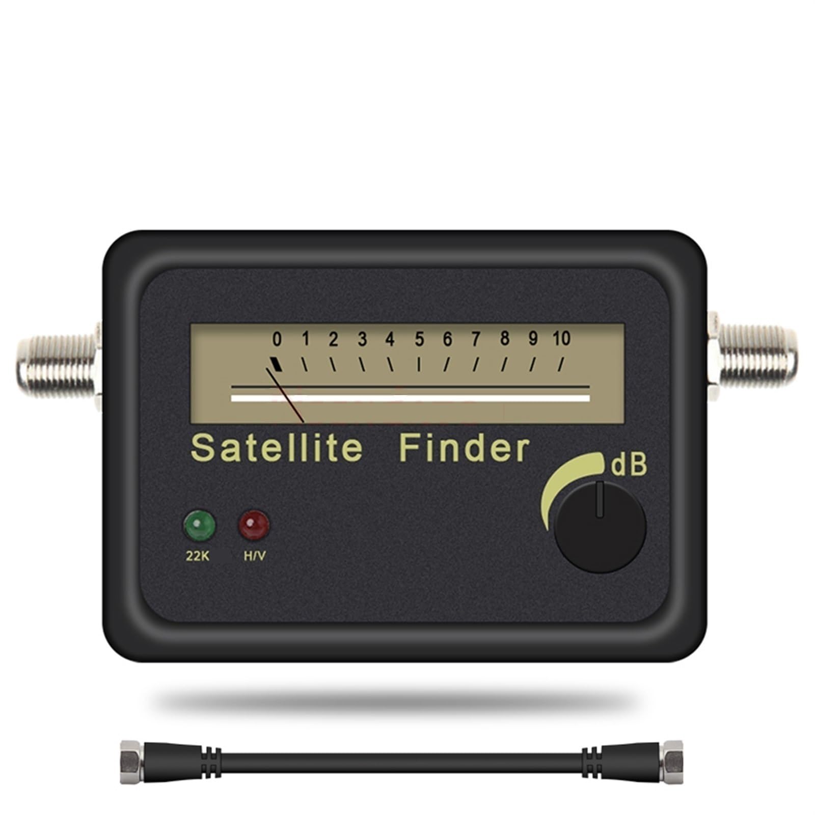 Ricevitore Del Misuratore Di Segnale Di Allineamento Del Cercatore Satellitare For Parabola SATV LNB Direc Amplificatore Di Segnale Digitale Localizzatore Sat Finder(Added Black cable)