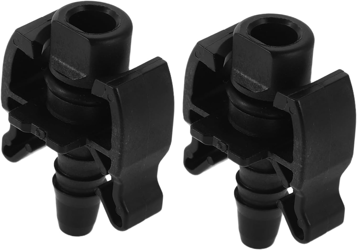 2pcs Auto Radiator Thermostat Connector Hose Fitting for Coolant Tube Outlet, Quick Connect Heater Tube Adapter for Car Cooling System