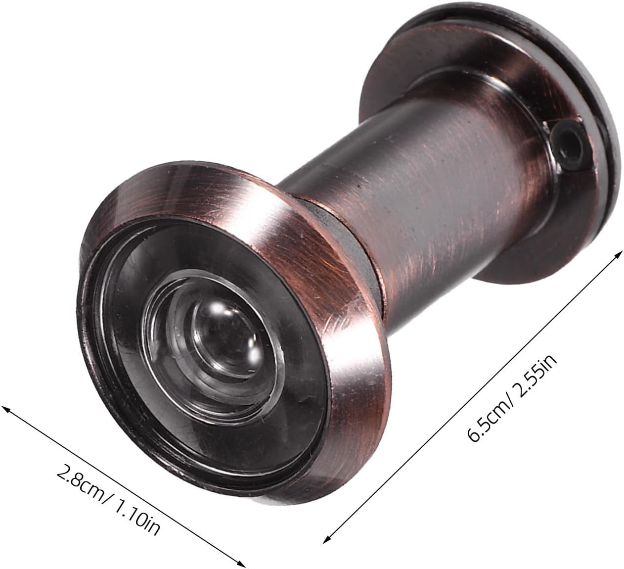 Wide Angle Door Viewer Peephole Anti-Theft Design Zinc Alloy Material with Privacy Cover Fits Doors 3.9-5.9cm Thick, Sturdy and Resistant to Damage for Apartments and Homes