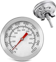 Thermomètre pour Grill à Charbon & Fumoir, Thermomètre Haute Température (50-600℃/100-1000℉), Idéal pour Fumage & Barbecue
