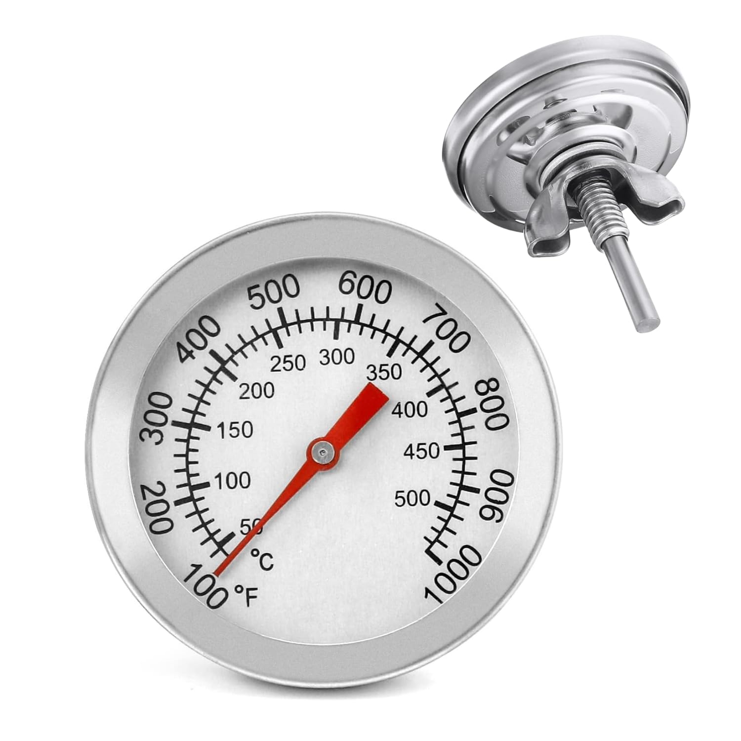 Thermomètre pour Grill à Charbon 50-600℃ Haute Température Barbecue Fumoir