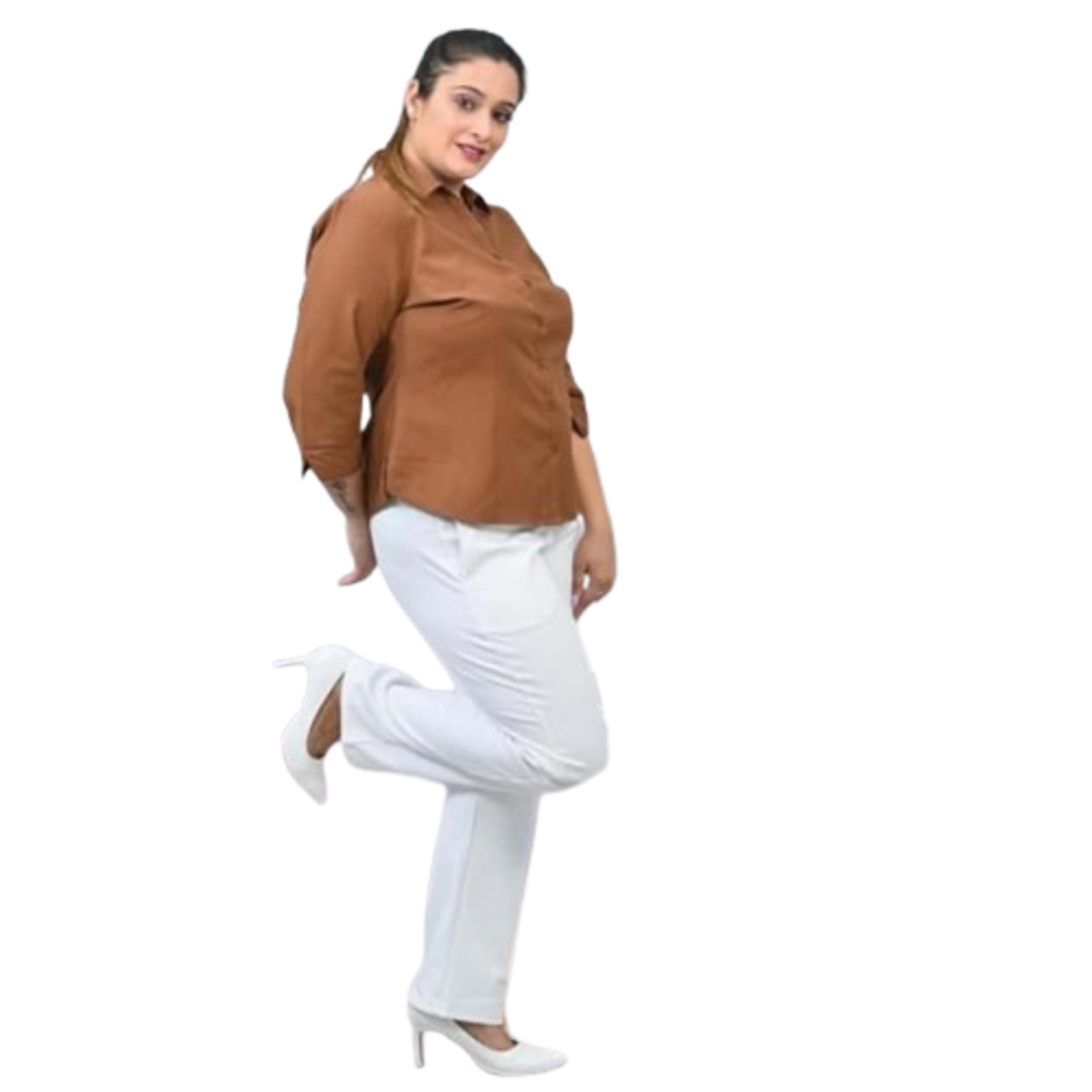 Fashin Plus Point Women's Regular Fit Cotton Blend Trouser Pants, Lower, Sports Trouser,Night Pants, Joggers for Lounge n Gym Wear for Ladies-picture-10