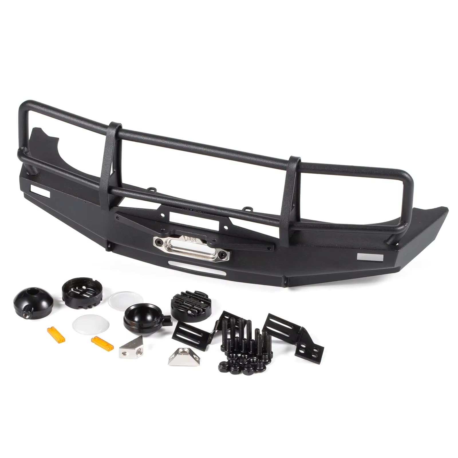CobraCrawler Hand Welded 1/10 Scale Bull Bar Front Bumper Kit for LC80 Body RUN80 Chassis RC Crawler Parts
