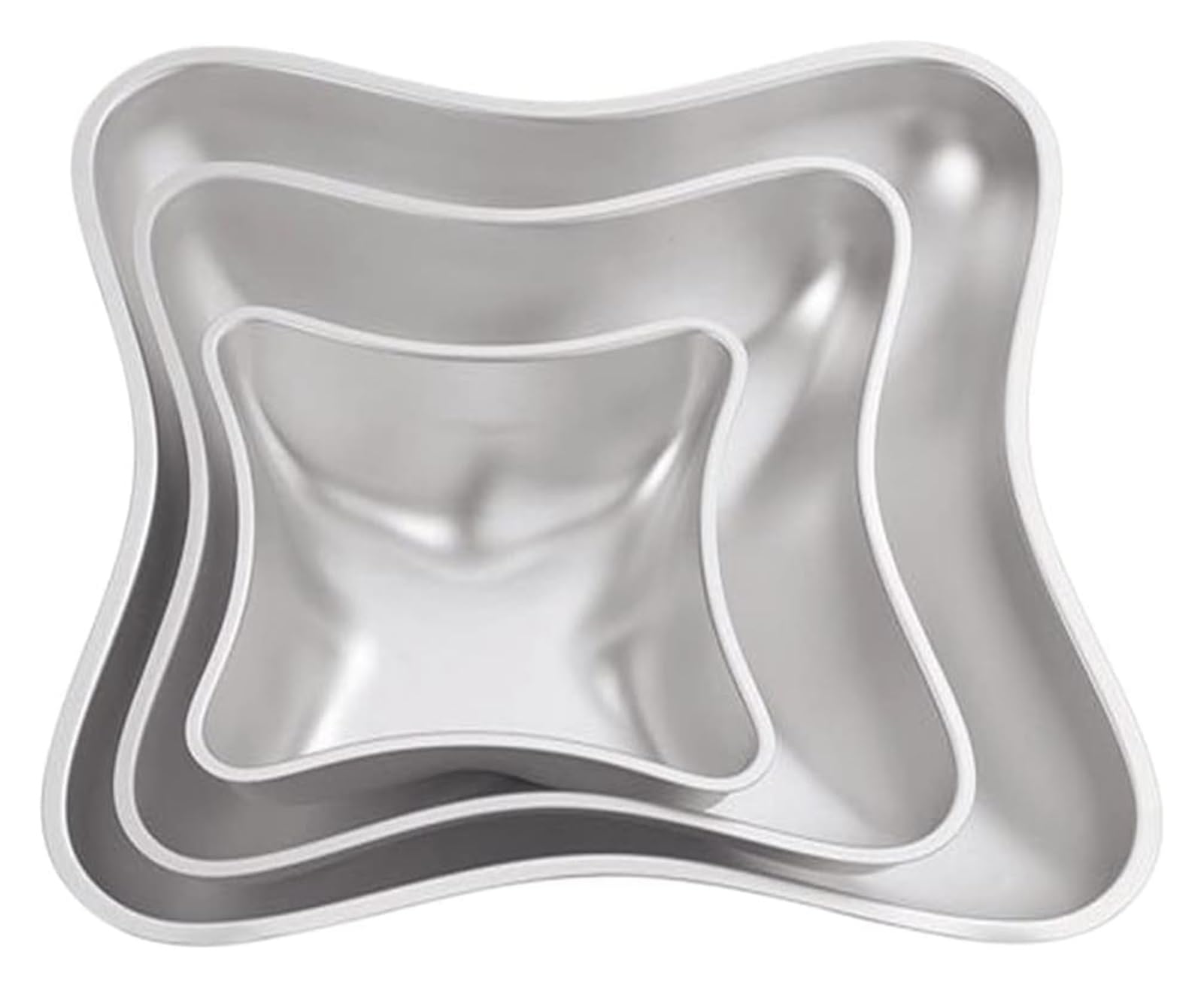 Stampi fai da te for creazione artistica, set artigianale fatto a mano, set di 3 stampi for torte fai da te, forma di cuscino, forma di cuscino, teglia for torte, stampo in lega di alluminio for dolci