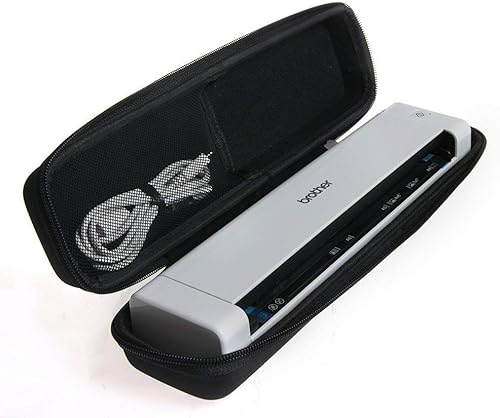 Hermitshell Estuche de viaje para Brother DS-640 / DS-740D / DS-720D / DS-940DW Duplex Compact Mobile Document Scanner