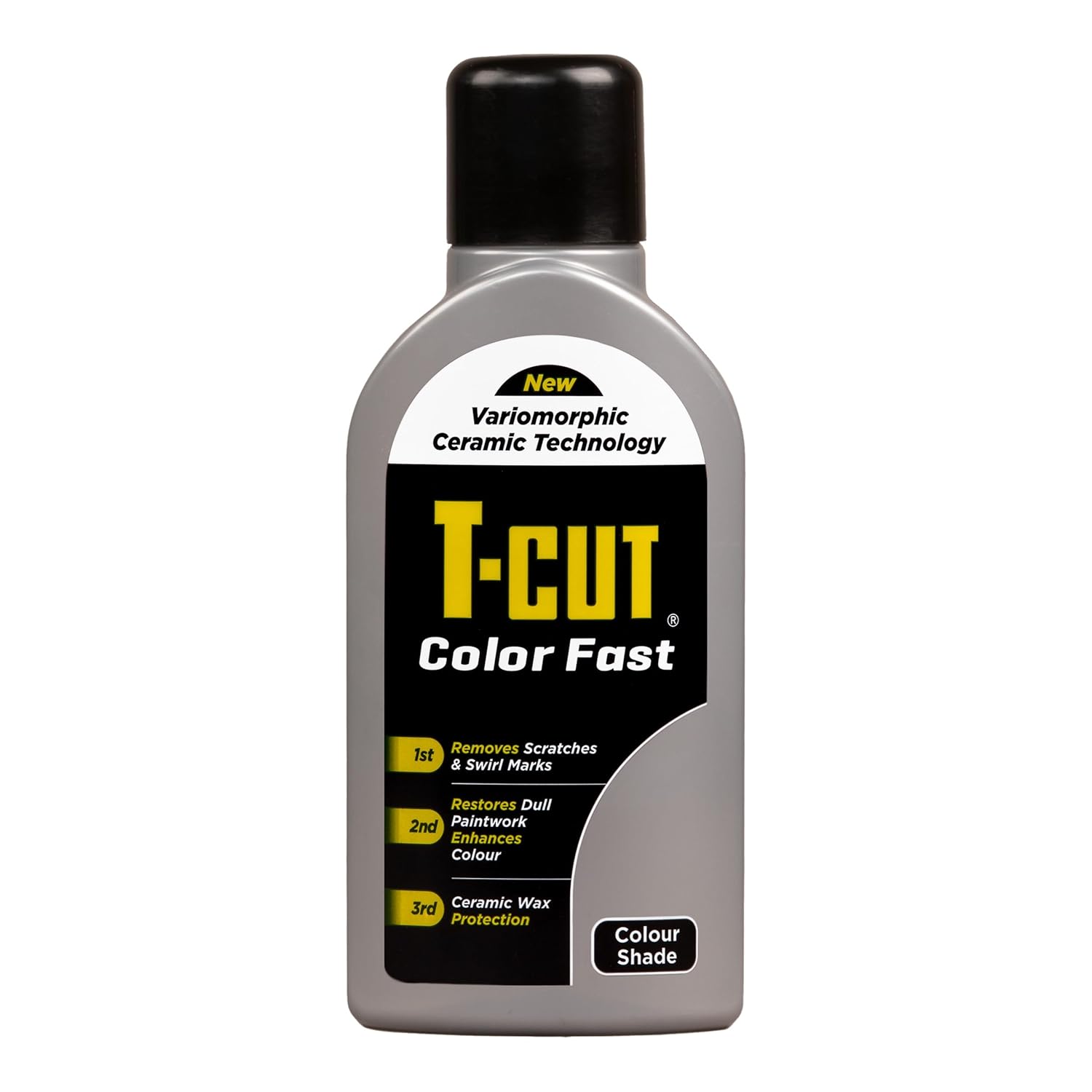 TCut 3 in 1 Color Fast Paintwork Restorer Car Polish, Silver, 500 ml