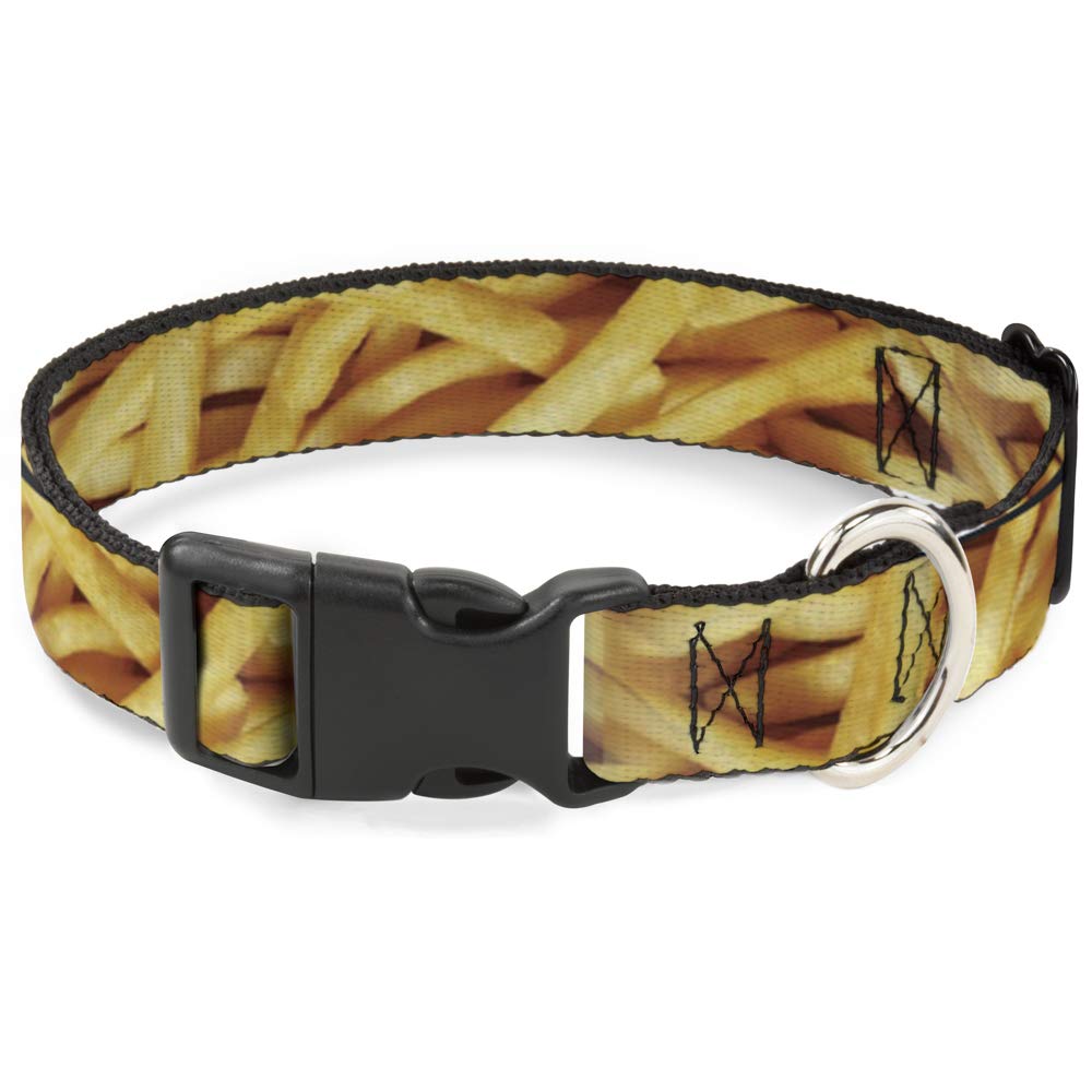 Collarín de plástico Buckle Down apilado perro bulldog francés grande