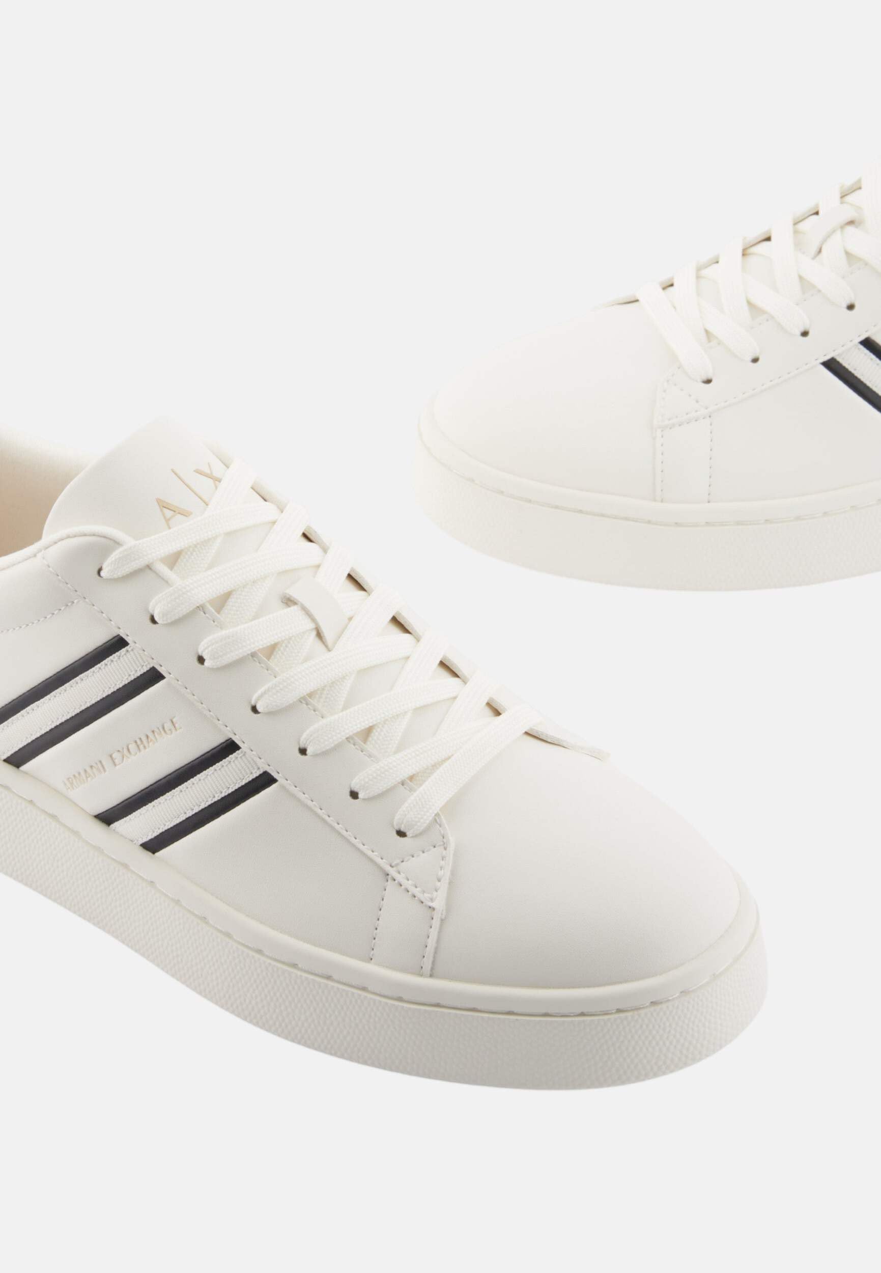 Armani Exchange London, Side Stripes, Color Contrast, Scarpe da Ginnastica Uomo