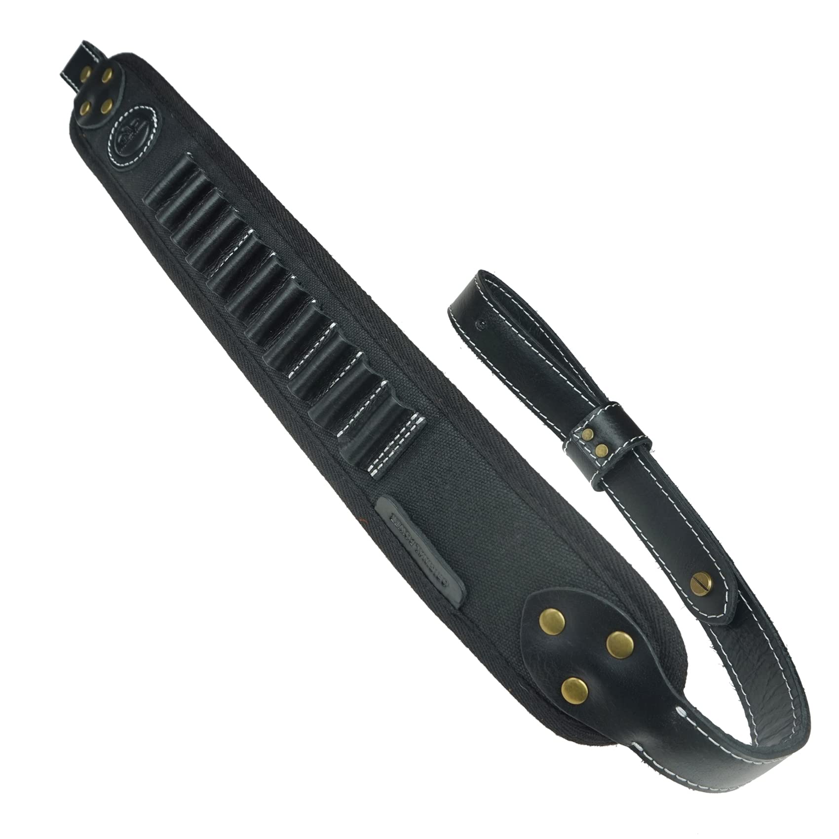 Leather Canvas Rifle Shoulder Sling for .30-30 .308 .30-06 .45-70 .44 MAG