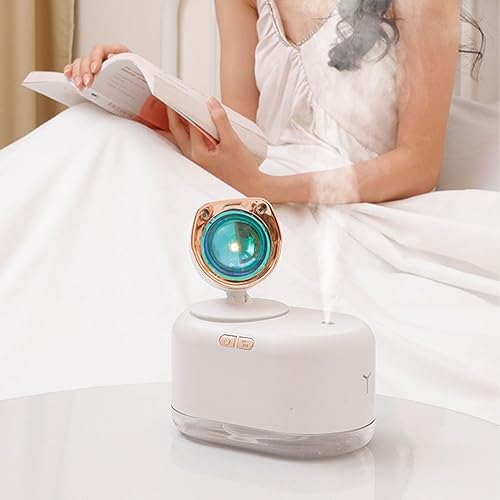 Miniatura 3 de TOPINCN Sunset Light Humidifier 2 in 1 Night Light & Humidifiers 300ml Water Tank Cold Mist Dehumidifiers with Sunset Projector for Bedroom Office