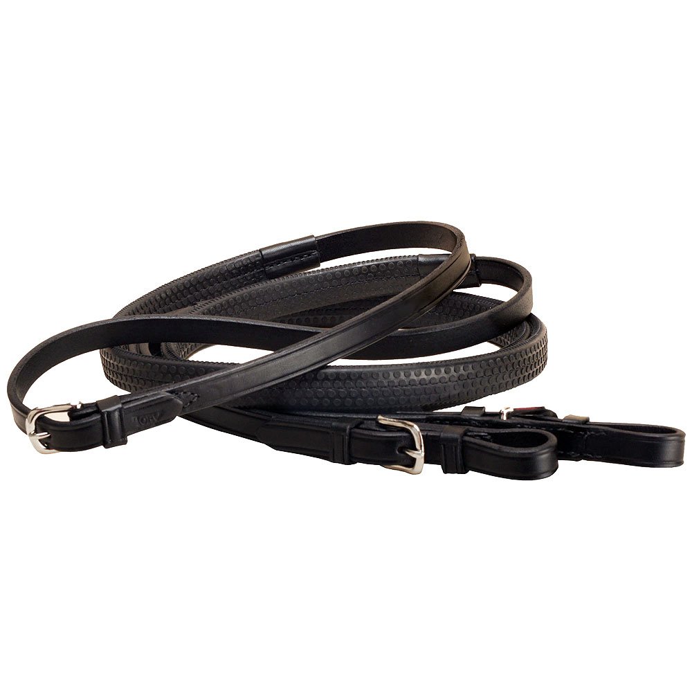 Tory Leather Rubber Grip Reins