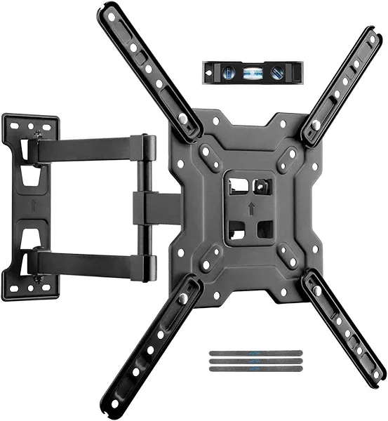 Suptek TV Wall Mount Swivel and Tilt Full Motion for Most 23 to 55 inch TV Mount up to 55lbs max VESA 400x400mm (A1+)
