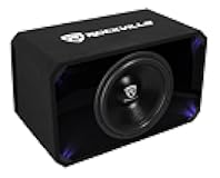 Rockville SV15K6D1 15in 4000W K6 Car Subwoofer, 1-Ohm | Plexi Enclosure in Vented MDF Box, Selectable Blue/White LED