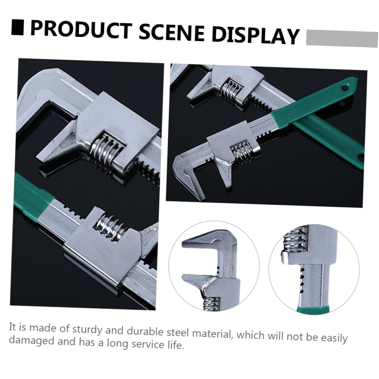 HOLIDYOYO 1Pc Shaped Right Angle Wrench Pliers Durable Steel Spanner for Plumbing Tube Pliers with Strong Grip for Automotive Water Pump Maintenance