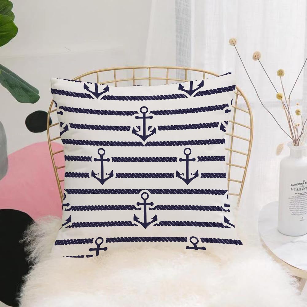 Hyosxw Set Of Sea And L Seamless Patterns. - A8 Cushion Cover,Throw Pillow Case Home Decorative For Living Room Bedroom Sofa Chair 18X18 Inch,Set Of Sea And L Seamless Patterns.,Pillowcase 45X45cm