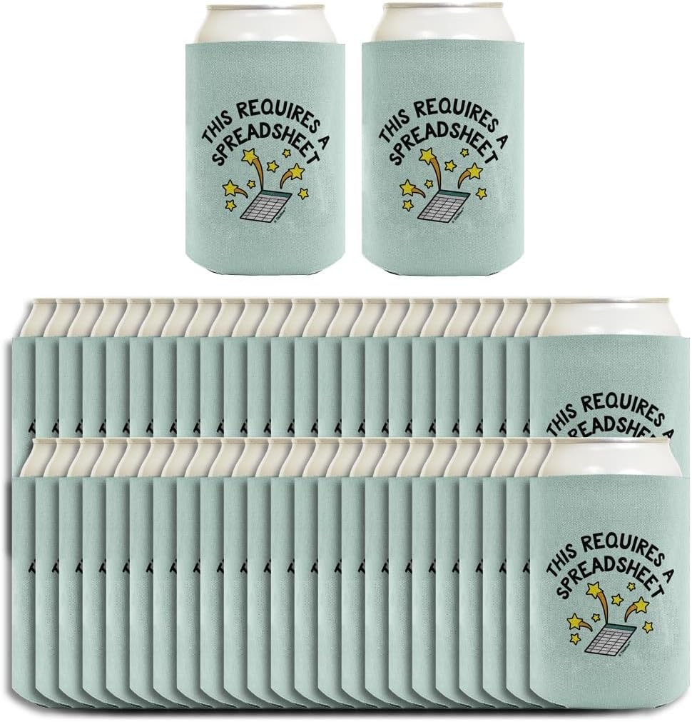 Funny Accountant Gifts This Requires A Spreadsheet 48-Pack Drink Can Coolers Party Pack