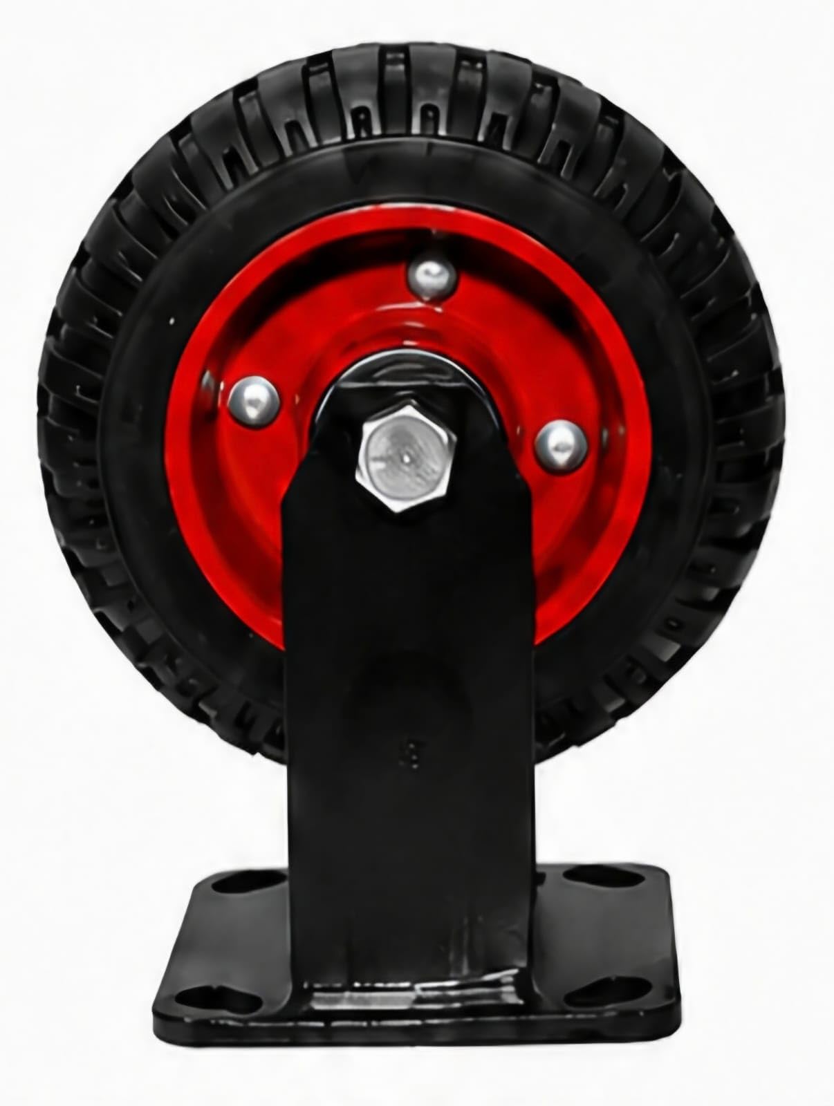 PACIFIC MOVERS Rubber Caster wheel 6 Inch heavy duty metal bracket fix-image-15