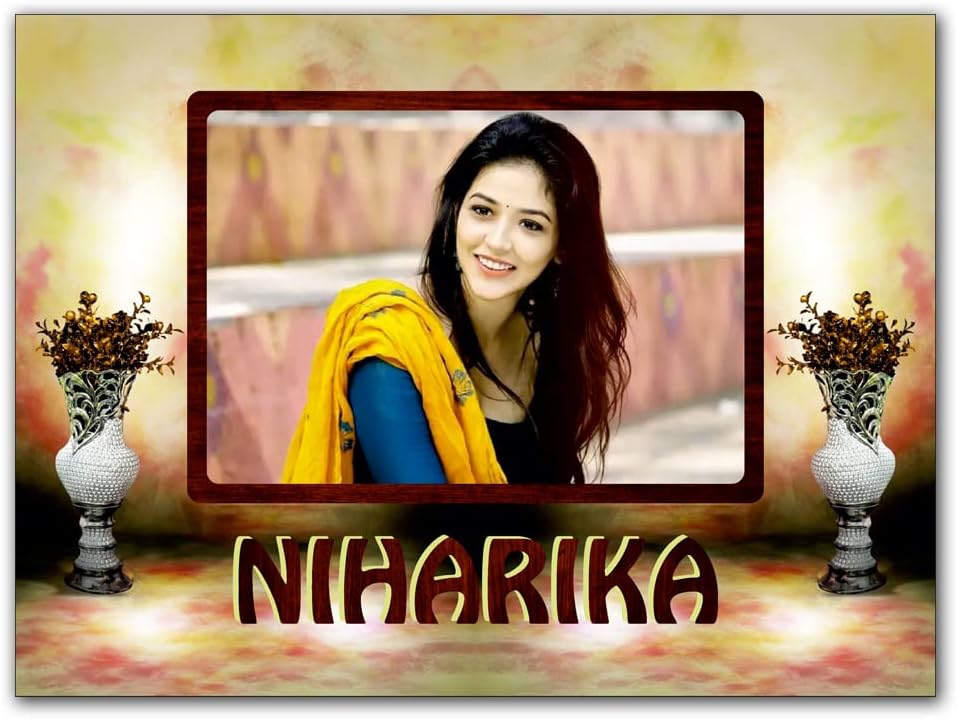 Plan To Gift 1 photo Customized Photo Frame Table top with Name Collage | Customized Gift for raksha bandhan, anniversary, birthday and other functions Frame with Name 9 x 12 inch