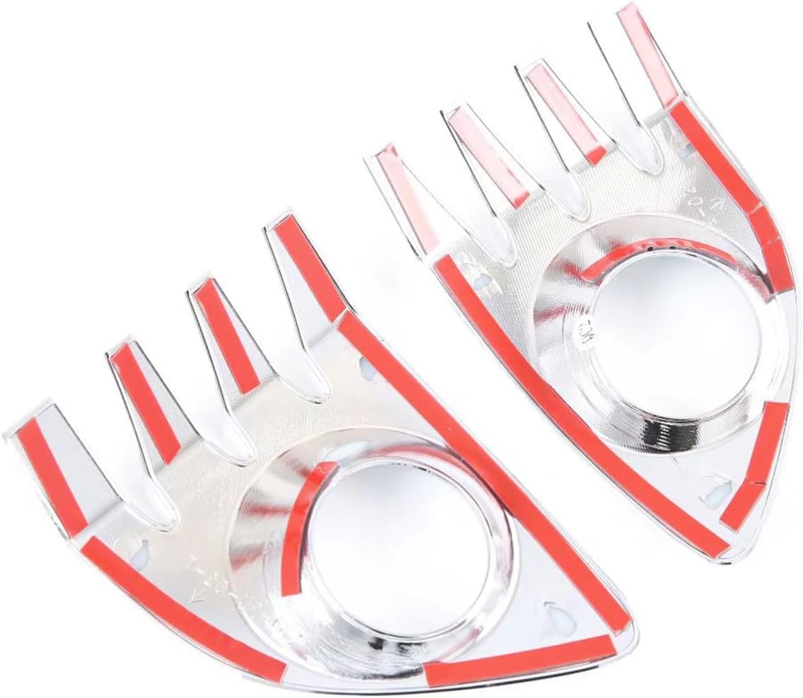 Car Accessories Compatible with Toyota Corolla Cross 2022 2023 2024 2025 2026 Front Fog Light Lamp Frame Cover Trims ABS 2PCS(Glossy Chrome Style)