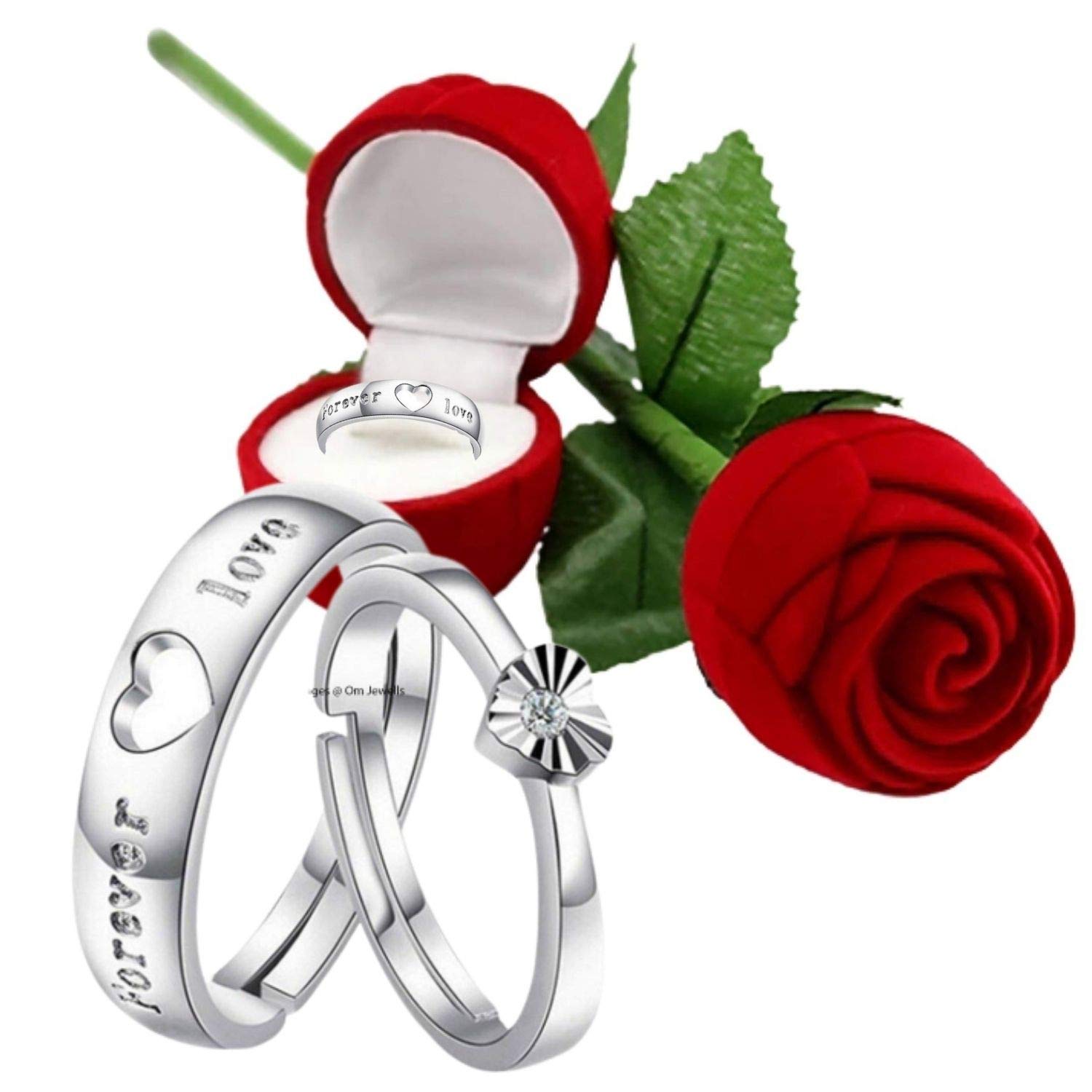 Okos ValentineS Collection Alloy And Cubic Zirconia Ring For Unisex CO1000204Bx (B08SKJQDR6) Amazon Price History, Amazon Price Tracker