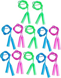 Sosoport 12pcs Color Skipping Rope Skipping Exercise Jumpropes for Children Workout Jump Rope Adjustable Jump Rope Jump Rope for Kids Jump Rope Comfortable Handle Skipping Ropes