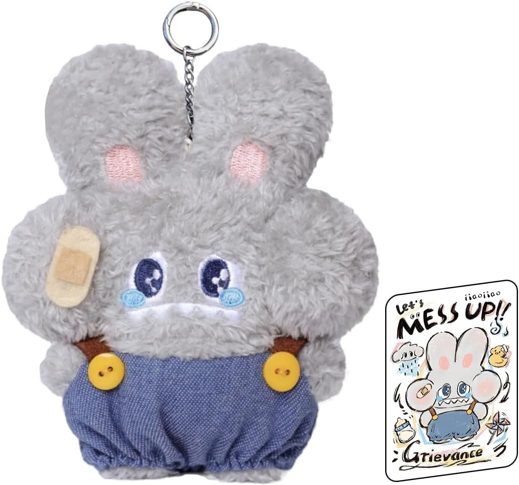 Plush Blind Box, Let's Mess Up Series Plush Keychain Blind Boxes, Random Design Action Figures Collectible Toys Cute Birthday Gifts (Single Box)