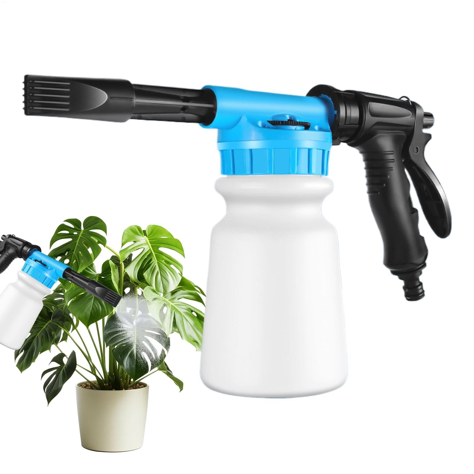 Pulvérisateur à mousse de lavage de voiture manuel de 1 litre pour tuyau et nettoyage