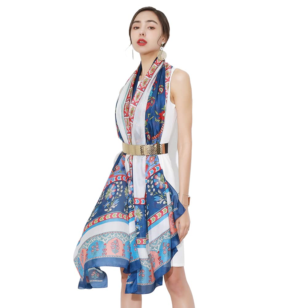 DANA XUPashmina-Schal aus 100% reiner Seide, gro, weich