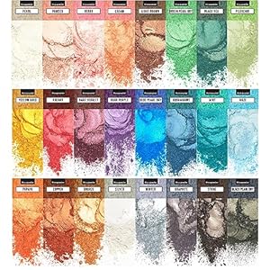 Mica Powder for Epoxy Resin – Pigment Powder for Nails – Epoxy Resin Color Pigment – Soap Making Dye – Mica Pigment Powder 24 Colors Set