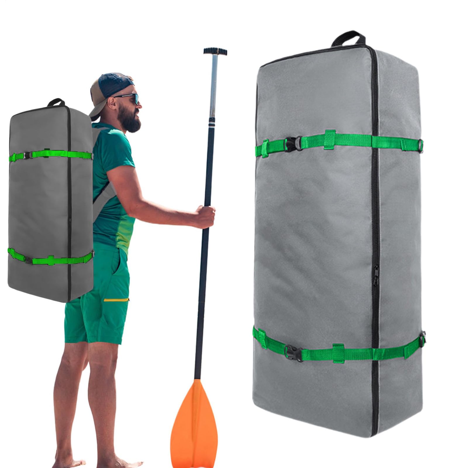 Borsa gonfiabile per paddle board,Borse per stand up paddle | Borsa per tavola da stand up paddle Oxford 600D - Zaino resistente con maniglia e cinghie regolabili, portaborse impermeabile per tavole d