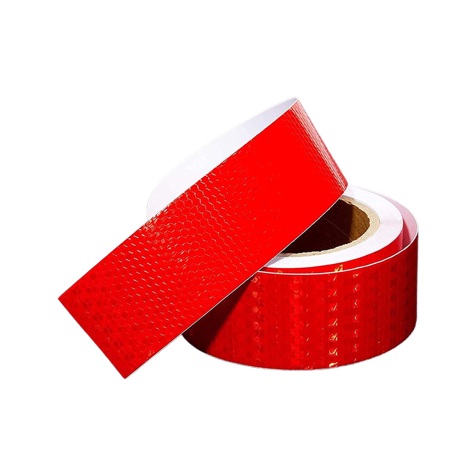 Yuzguhey Red Reflective Tape, Self Adhesive Fluorescent Reflector Warning Tape, Multicolor 2.5Cm And Width(,2.5Cm)