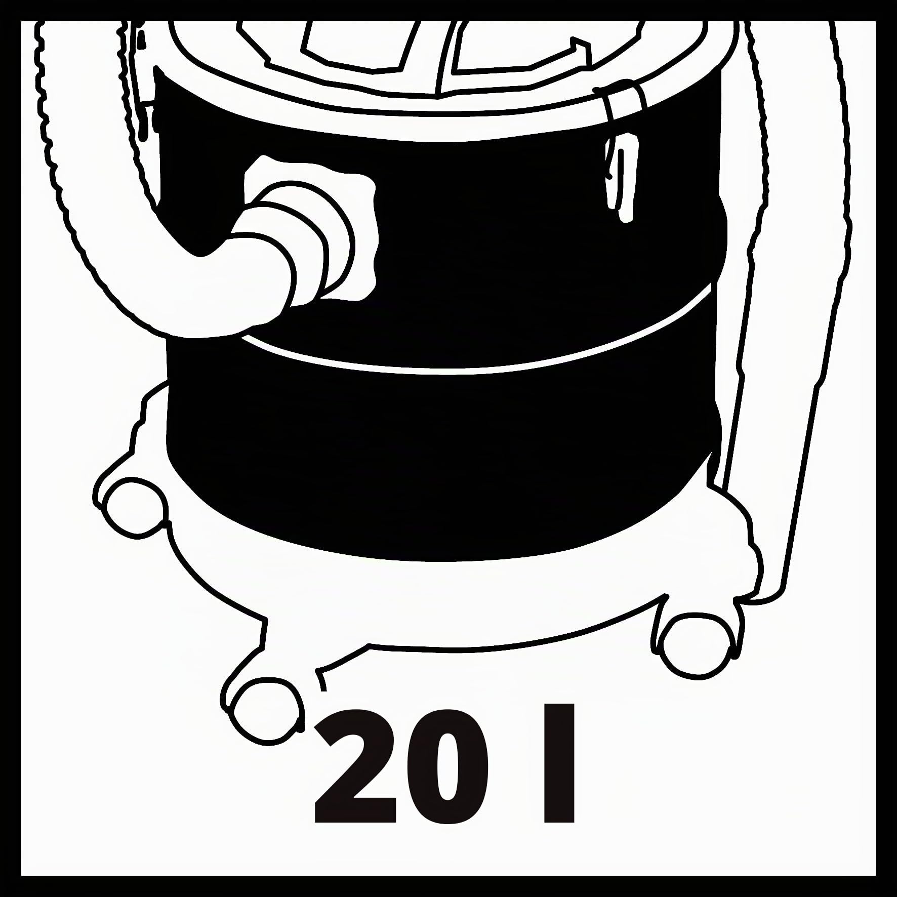 Einhell Extractor de Eje TC-AV 1720 DW (1250 W, Potencia de succión de 175 mbar, Incl. prefiltro de partículas, depósito con una Capacidad de 20 L, Tubo de succión y Tubo de succión, de Aluminio)