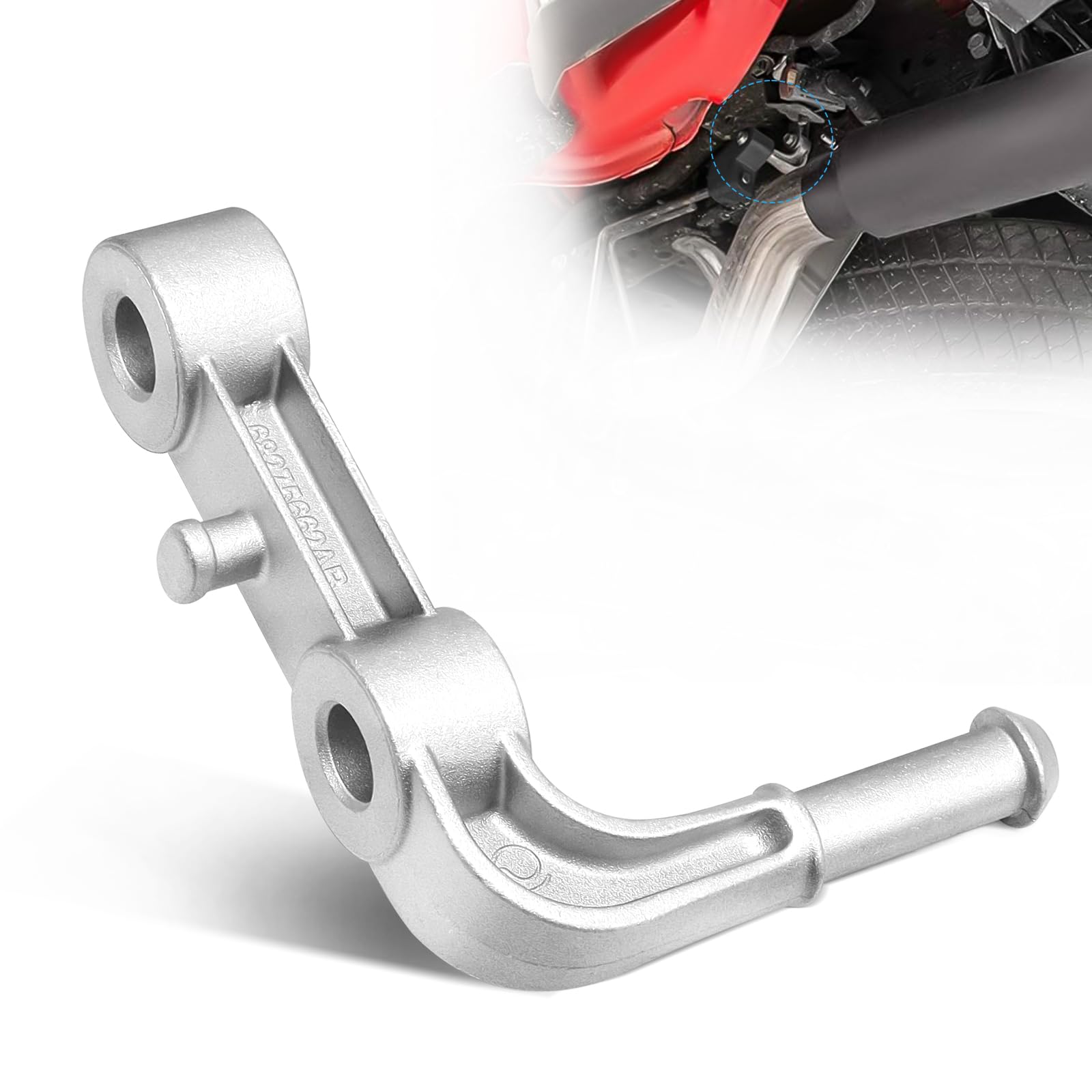 Rear Left Exhaust Bracket Muffler Driver Side Support Hanger Assembly Fit for 2019-2024 Dodge Ram 1500 5.7L 6.2L, Replace 68275662AB, 1 PC